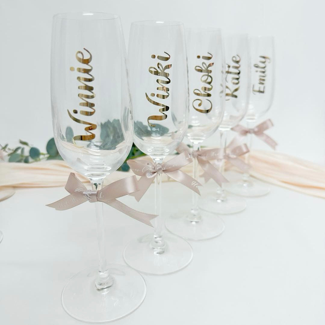 Personalized Champagne Glass