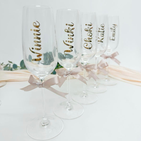 Personalized Champagne Glass