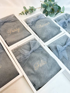Personalized Towel ( Grey ) 男裝個人化毛巾禮物套裝