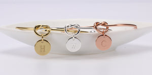 Personalized Tie the knot Bracelet Birthday gift set