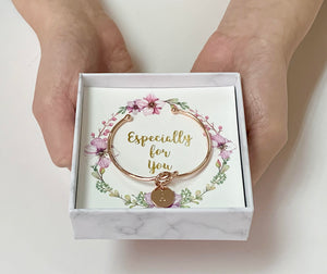Personalized Tie the knot Bracelet Valentine's Day gift set