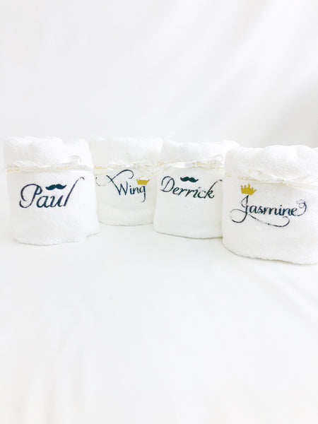 Personalized Towel 個人化毛巾（白色）禮物套裝